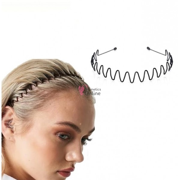 Bentita deosebita pentru par metalica Cod MTR01DD Neagra